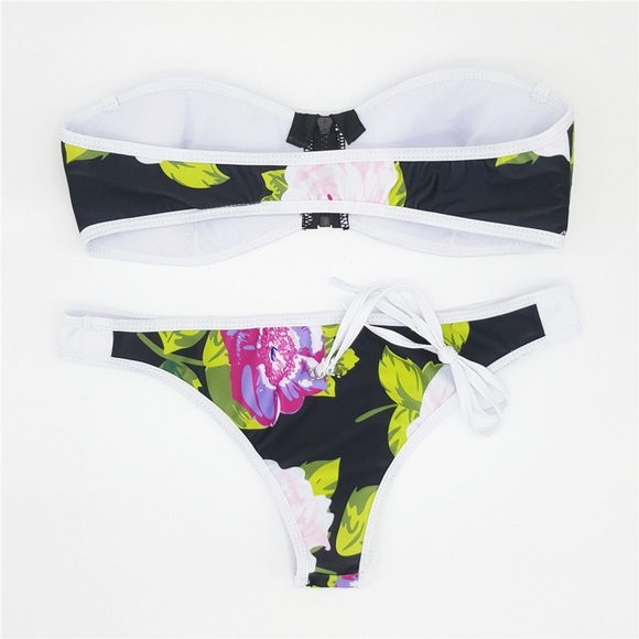 Floral Bandeau Bikini - Picture 2 of 2